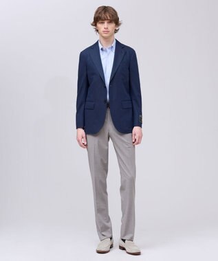 J.PRESS MEN 夏に嬉しい6つの高機能【J.PRESS-POOL WOOL】【セットアップ対応】ジャージーセットアップ ジャケット ネイビー系9
