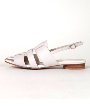 Dominic3 レザー グルカサンダル ホワイト