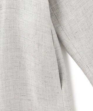 ICB 【日本製】トリアセリネンシャイニーツイル ロングジャケット ライトグレー系