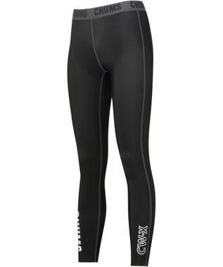 CW-X 【WOMEN】 レディススポーツタイツ CHUMS (チャムス)コラボ 脚スッキリ。動き軽やか。 吸汗速乾 LNY300 /ワコール ブラック