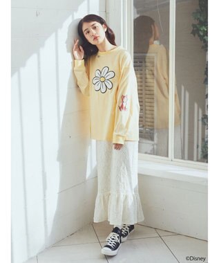 earth music&ecology Ｄｉｓｎｅｙ／袖ダイナロンＴ Yellow