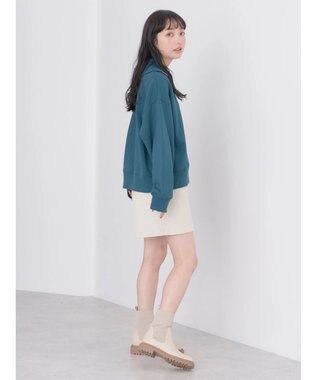 earth music&ecology ワッフルコーデュロイショートパンツ Ivory