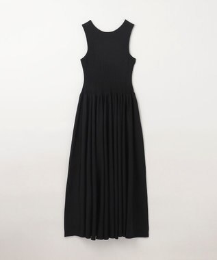 GRACE CONTINENTAL アメスリニットギャザーワンピース ブラック