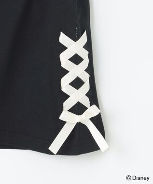 ANY KIDS 【ディズニー/マリー】レースアップ オーバー半袖Tシャツ ブラック