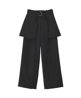 earth music&ecology 【予約】【2WAY】ラップスカート付きパンツ ブラック