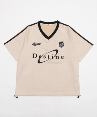 WEGO 【ユニセックス着用ITEM/MLサイズ展開】フェイクスウェードゲームT（SS） ホワイトアイボリー