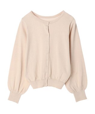 earth music&ecology 前後２ＷＡＹちびパールボタンカーディガン Beige