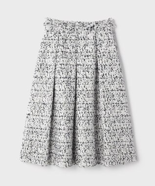 GRACE CONTINENTAL ミックスツイードスカート ブラック