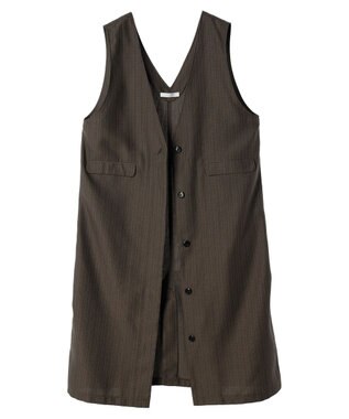 Green Parks ジレにもなる２ｗａｙＶネックジャンスカ Check