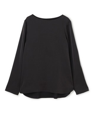 サテン レイヤードブラウス