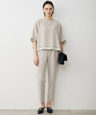 ICB L 【先行予約・WEB限定カラーあり】FluidBackSatin ドロストパンツ トープ［総裏］