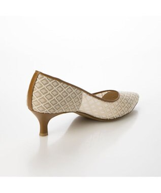 MODE ET JACOMO <carino>レースデザインパンプス ベージュ