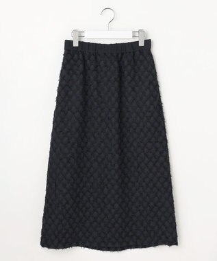 自由区 【セットアップ対応】ワッシャーカットジャカード スカート ミッドナイト