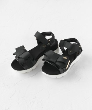 TOCCA RIBBON KNOT SPORTS SANDALS サンダル ブラック系