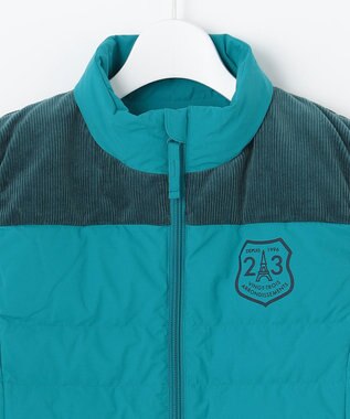 23区GOLF 軽くて暖か！【WOMEN】【ストレッチ・撥水】ダウンベスト ピーコックグリーン系