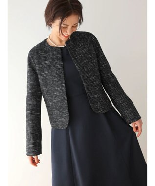 Green Parks ｅｆ－ｄｅ　フィット＆フレアワンピース Dark Navy