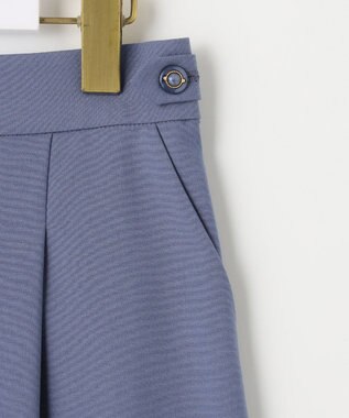 ANY SIS 【洗える】エアリーワイド クロップド パンツ ダルブルー