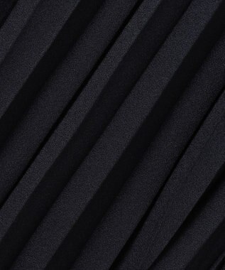 23区 L 【洗える】クリスタルアムンゼン プリーツワンピース ネイビー系