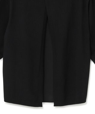 23区 【ご好評につきカラー追加/洗える】ヴィスコースストレッチ バックデザイン ニット ブラック系