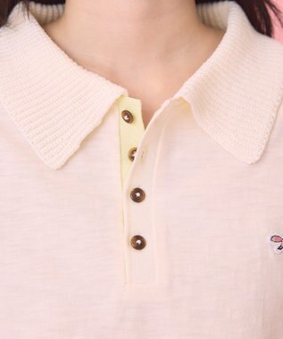 AMERICAN HOLIC 【PENNEY'S】配色ポロ+ショートパンツ Ivory