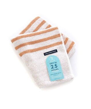 PRESENTERS ROOM モウカワイターノ / フェイスタオル　オレンジ×グレー -