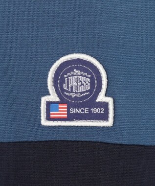 J.PRESS KIDS 【吸水速乾】【140-170cm】ポンチローマ トリコロール 切替Ｔシャツ ネイビー系