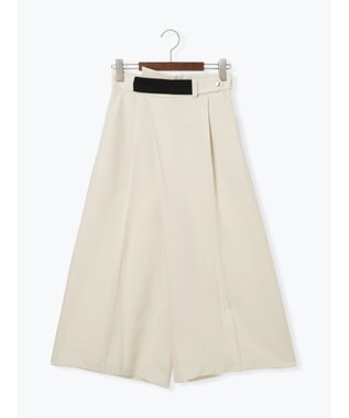 Te chichi アシメクロップドパンツ オフホワイト