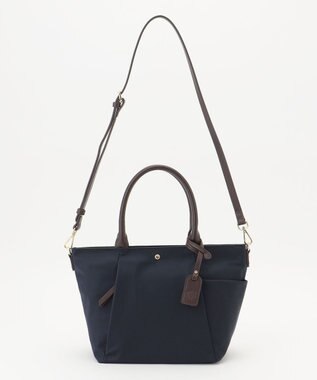 J.PRESS LADIES 【WEB限定】2wayナイロン Midium トート バッグ ネイビー系
