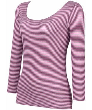 WACOAL あったかインナー 「天綿」を使用 しなやかでやわらかい あたたかくムレにくい 8分袖 長袖 【ふんわりあったか】 レディース CLD382 /ワコール バイオレット