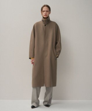 ATON SUPER 120S DOUBLE MELTON | バルマカーンコート TOP BROWN