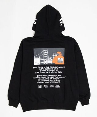 WEGO BENDAVISグラフィックプルパーカー