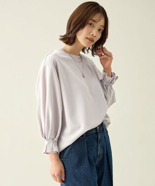 ANY コンフォータブルブラウス ライトグレー
