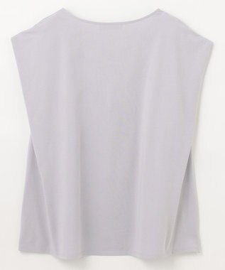 ANY チュールデザインフレンチスリーブTシャツ グレー