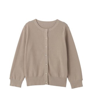 YECCA VECCA 2way袖リボンカーディガン Gray Beige