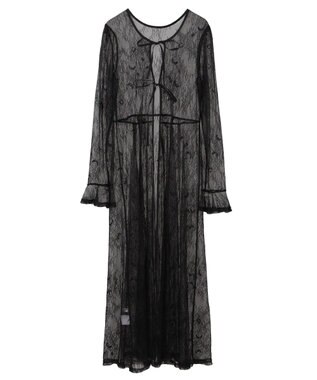 earth music&ecology SET2点レースワンピース＋キャミワンピース ブラック