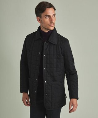 GOTAIRIKU 【仕事で着用可】ブライトメモリーストレッチ キルティングジャケット ブラック系