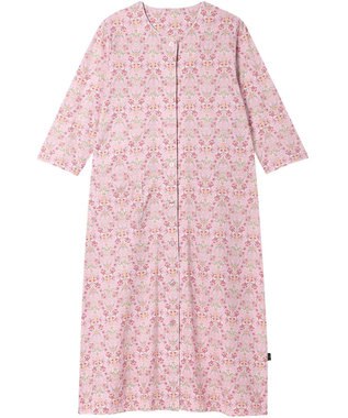 WACOAL ワンピース 綿100%(本体) 天竺素材 ミントン 7分袖 長袖 ロング丈 レディース NNT268 /ワコール