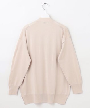 J.PRESS LADIES L 【洗える】シルキーレーヨンストレッチ Vネック カーディガン ベージュ系