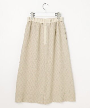 自由区 【セットアップ対応】ワッシャーカットジャカード スカート ベージュ