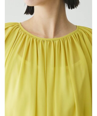 Green Parks AnriettMusee ボリュームシアーブラウス Lime Green