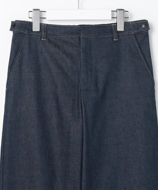 J.PRESS LADIES L 【WEB限定カラーあり】ハイパワーデニムツイル ワイドパンツ インディゴ系