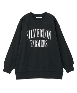 AMERICAN HOLIC アソートカレッジロゴ裏毛プルオーバー Black