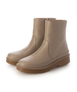 ing <ing>【WEB限定】ボリュームソールラウンドショートブーツ ライトオークカタオシ