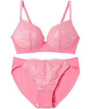 AMPHI ノンワイヤーブラ ショーツセット モールドカップを使用 自然なまるみのあるバストシルエット 【ノンワイヤーブラ＆ショーツセット】 上下セット ブラ BCC234 アンフィ／ワコール