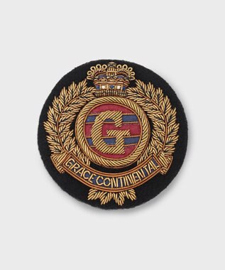 GRACE CONTINENTAL ザリ刺繍Gクラウンブローチ