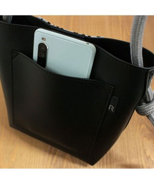 ROOTOTE 0657【直営店限定:ミニショルダー】ベビールー.ファット-ロープ-A 03：ブラック