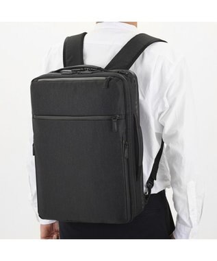 ACE BAGS & LUGGAGE ace. ガジェタブル ヘザー2 ビジネスバッグ 2気室 16L 68296 エース ブラック