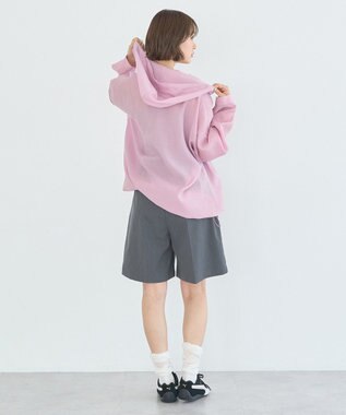 earth music&ecology アノラックフーディ Pink