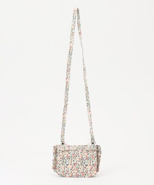 ANY KIDS リボン 移動 ポケット ポシェット ピンク×花柄