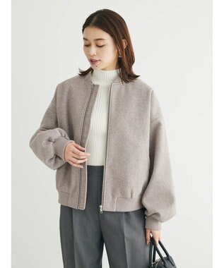 Green Parks ・ＥＬＥＮＣＡＲＥ　ＤＵＥ　ウールライクブルゾン Mocha